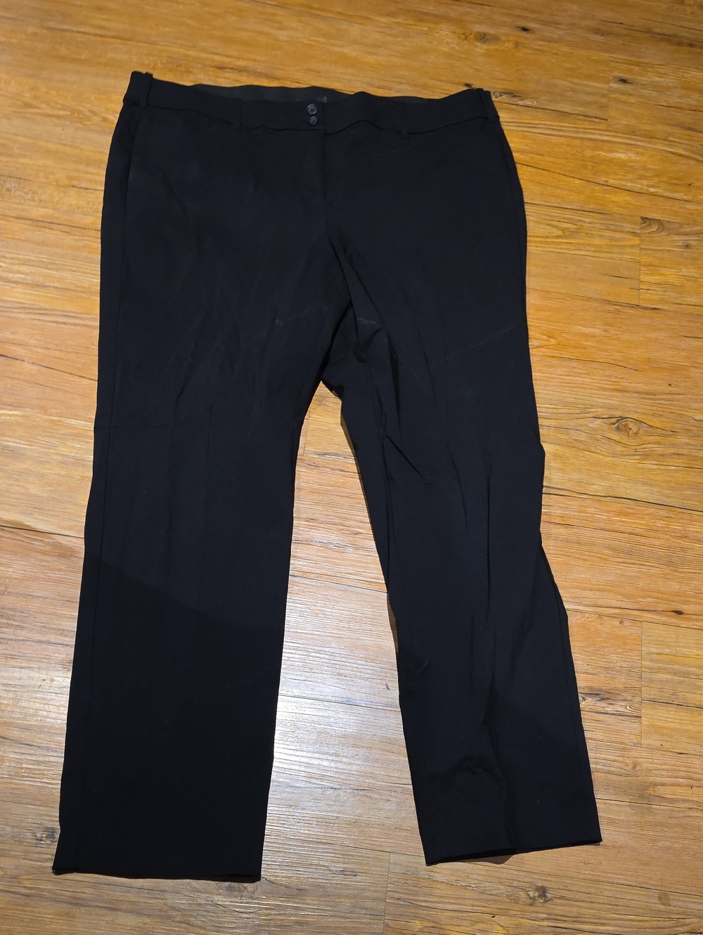 Lane Bryant Black Straight-Leg Dress Pants
